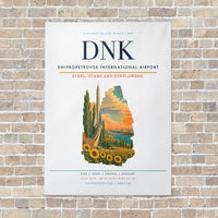 Thumbnail for Dnipropetrovsk International Airport DNK vertical canvas print - no frame - white background