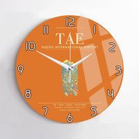 Thumbnail for Daegu International Airport TAE Wall-Clock No-Frame - Orange
