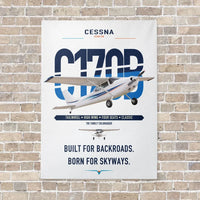 Thumbnail for Cessna 170B vertical canvas print - no frame - white background