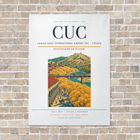 Thumbnail for Camilo Daza International Airport CUC — Cúcuta vertical canvas print - no frame - white background