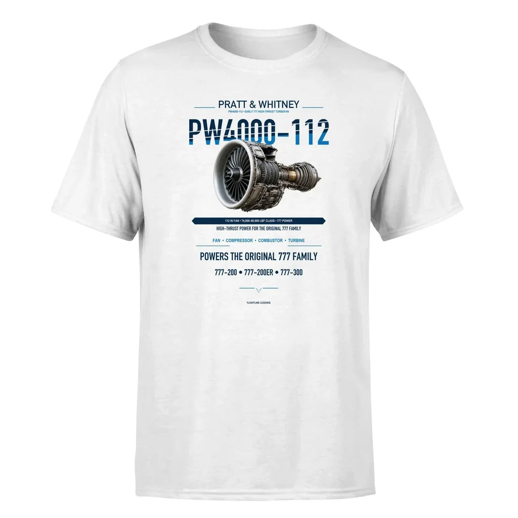 PW4000-112 design on white single side