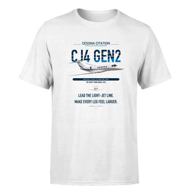 Single-Side Printing — Cessna Citation CJ4 Gen2 Double-Side T-Shirt