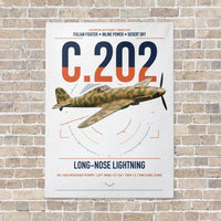 Thumbnail for Macchi C.202 Folgore vertical canvas print - no frame - white background