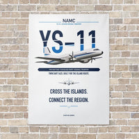 Thumbnail for NAMC YS-11A vertical canvas print - no frame - white background