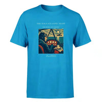 Thumbnail for VINTAGE G4294 - The Solo Atlantic Night - Premium T-Shirt design on turquoise premium t shirt