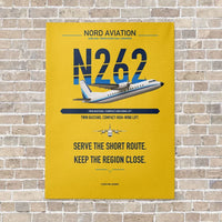 Thumbnail for Nord 262A vertical canvas print - no frame - yellow background