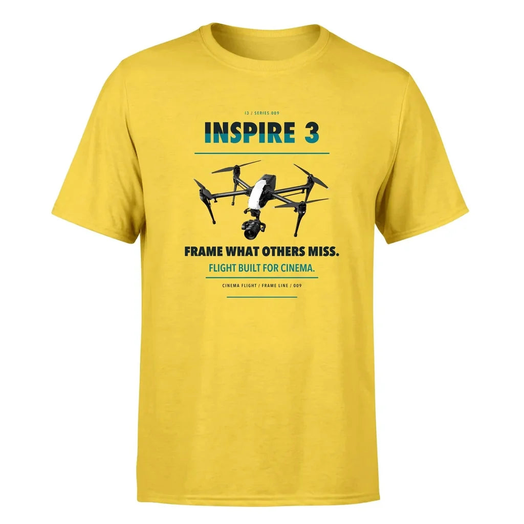DJI Inspire 3 design on yellow single side