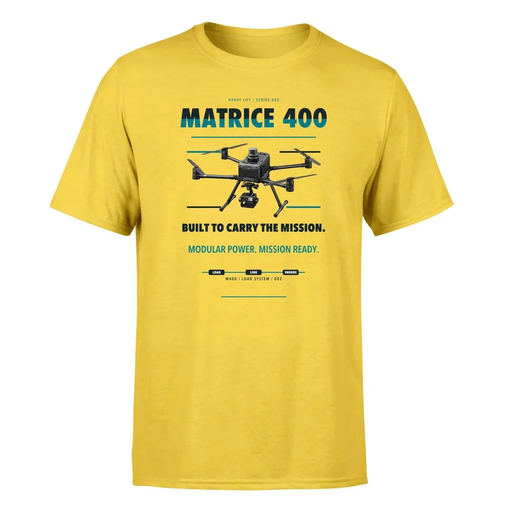 DJI Matrice 400 design on yellow single side