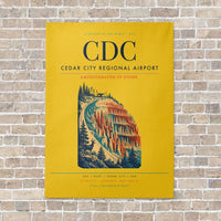 Thumbnail for Cedar City Regional Airport CDC - Canvas No Frame - Yellow
