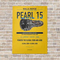 Thumbnail for PEARL 15 vertical canvas print - no frame - yellow background