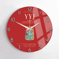 Thumbnail for Victoria International Airport YYJ Wall-Clock No-Frame - Red