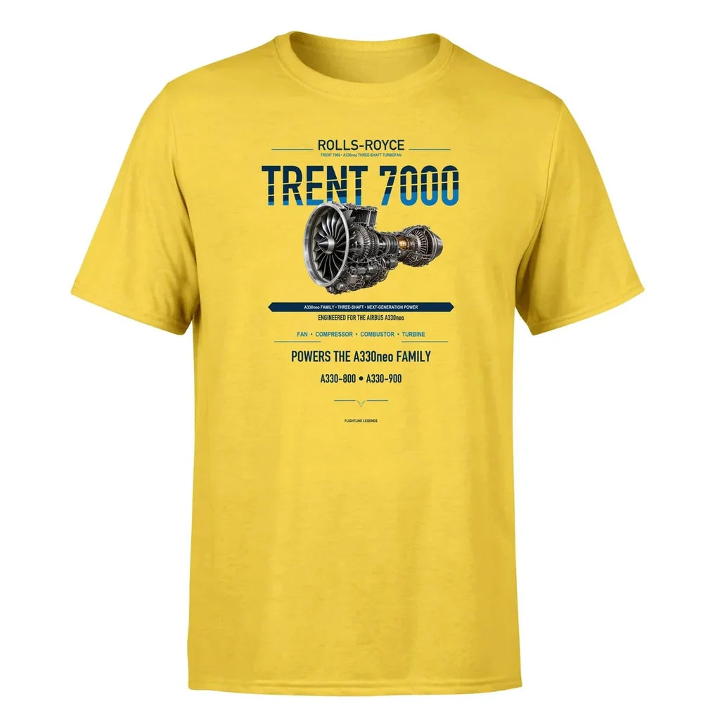 Trent 7000 design on yellow single side