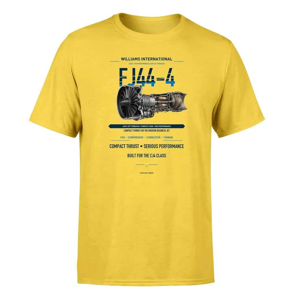FJ44-4 design on yellow single side