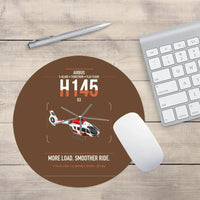 Thumbnail for Airbus H145 D3 design on brown round mouse pad