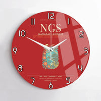 Thumbnail for Nagasaki Airport NGS Wall-Clock No-Frame - Red
