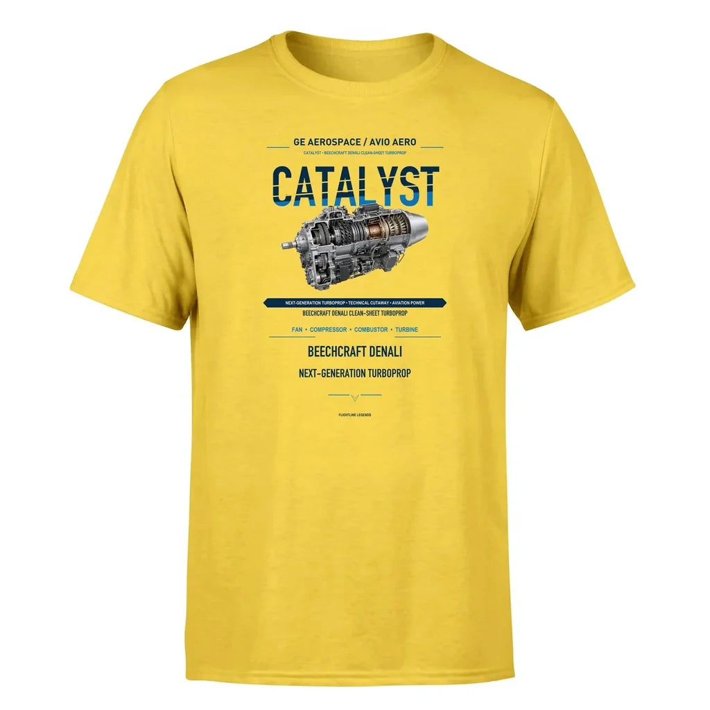 CATALYST design on yellow single side