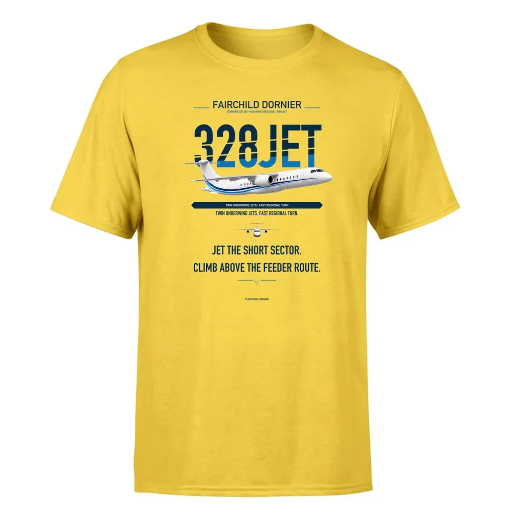 Fairchild Dornier 328JET design on yellow single side