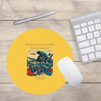 Thumbnail for VINTAGE G4452 - The Mechanic's Lunch Whistle - Designed Mouse Pads design on yellow round