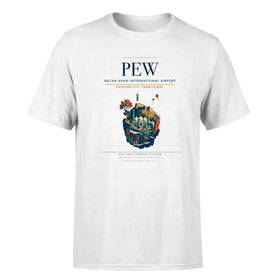 Single-Side Printing — Bacha Khan International Airport (PEW) Double-Side T-Shirt