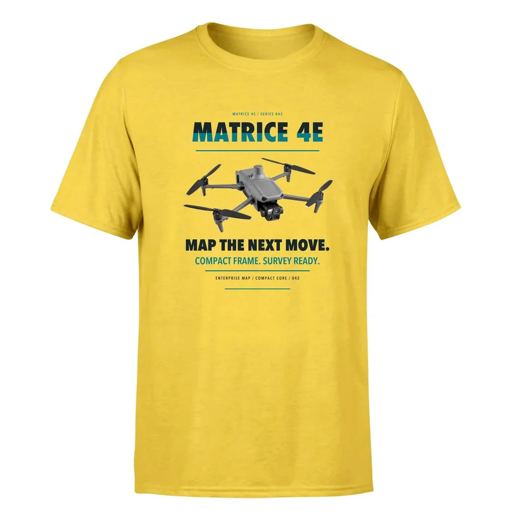 DJI Matrice 4E design on yellow single side