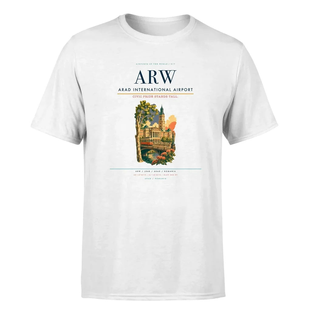 Arad Airport (ARW) Premium T-Shirt White