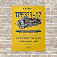 Thumbnail for TPE331-12 vertical canvas print - no frame - yellow background
