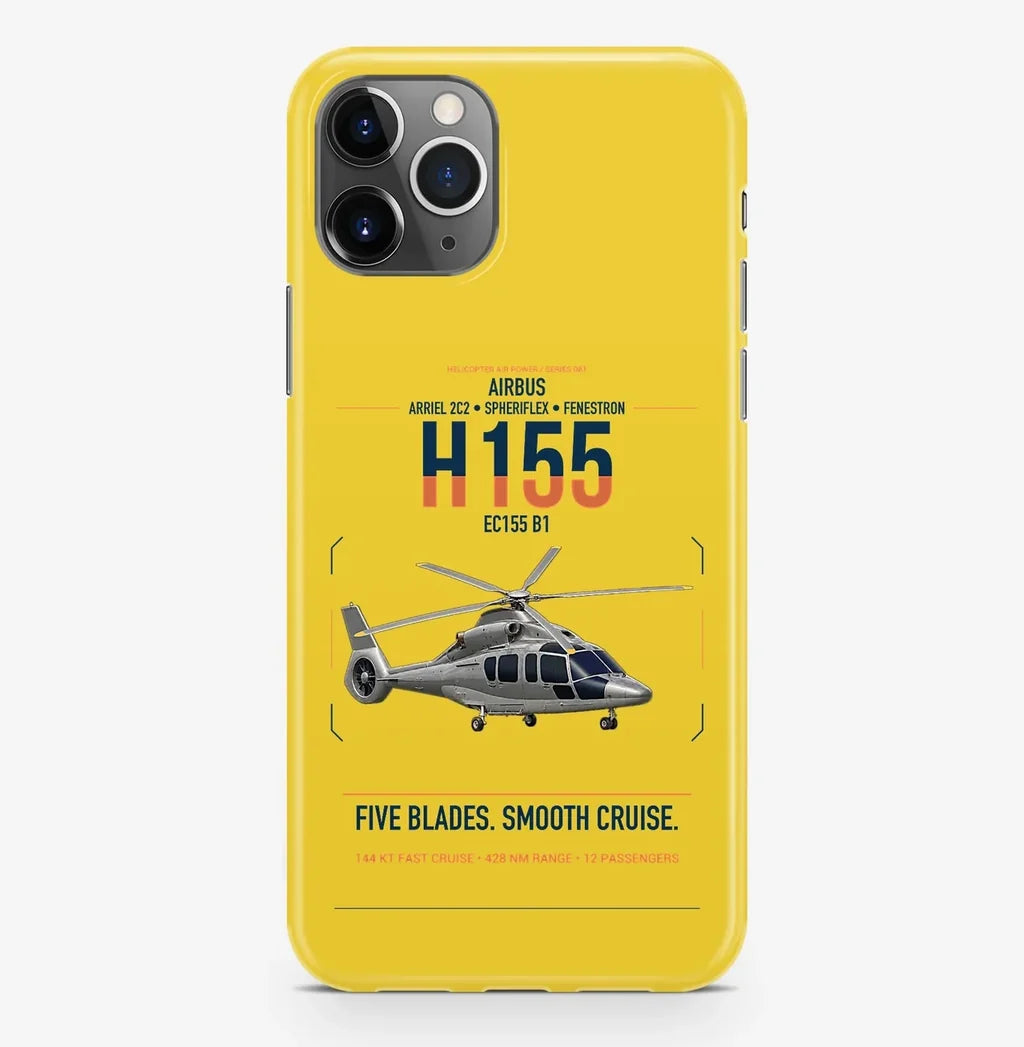 Airbus H155 EC155 B1 design on yellow magsafe iphone case, for iPhone Pro Max