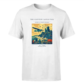 Single-Side Printing — The Clifftop Castle Pass Double-Side T-Shirt