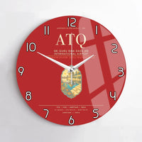 Thumbnail for Sri Guru Ram Dass Jee International Airport Amritsar ATQ Wall-Clock No-Frame - Red