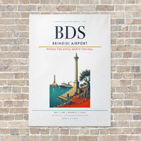 Thumbnail for Brindisi Airport BDS - Canvas No Frame - White