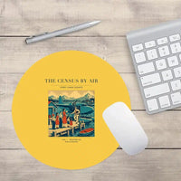 Thumbnail for VINTAGE G4416 - The Census By Air - Designed Mouse Pads design on yellow round