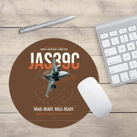 Thumbnail for Saab JAS 39C Gripen design on brown round mouse pad