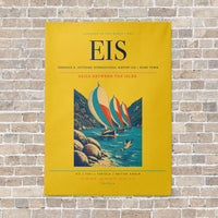 Thumbnail for Terrance B. Lettsome International Airport EIS — Road Town vertical canvas print - no frame - yellow background