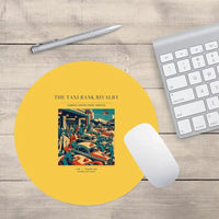 Thumbnail for VINTAGE G4376 - The Taxi Rank Rivalry - Designed Mouse Pads design on yellow round