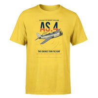 Thumbnail for Fairey Gannet AS.4 design on yellow t-shirt, single-side print