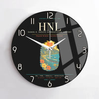 Thumbnail for Honolulu Daniel K. Inouye International Airport HNL Wall-Clock No-Frame - Black