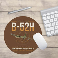 Thumbnail for B-52H Stratofortress design on brown round mouse pad