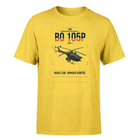Thumbnail for MBB BO 105P PAH-1 design on yellow t-shirt, single-side print