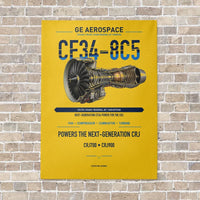 Thumbnail for CF34-8C5 vertical canvas print - no frame - yellow background