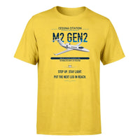 Thumbnail for Cessna Citation M2 Gen2 design on yellow double-side t-shirt, single-side print