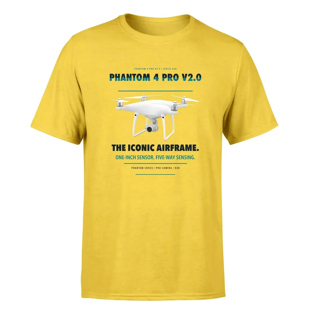 DJI Phantom 4 Pro V2.0 design on yellow single side