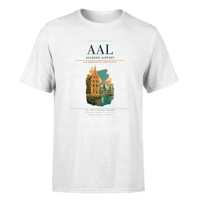 Single-Side Printing — Aalborg Airport (AAL) Double-Side T-Shirt
