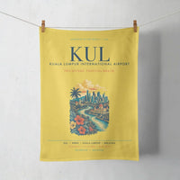 Thumbnail for Kuala Lumpur International Airport (KUL) design on yellow towel