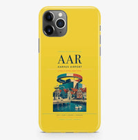 Thumbnail for Aarhus Airport (AAR) design on yellow iPhone 16 Pro MagSafe case
