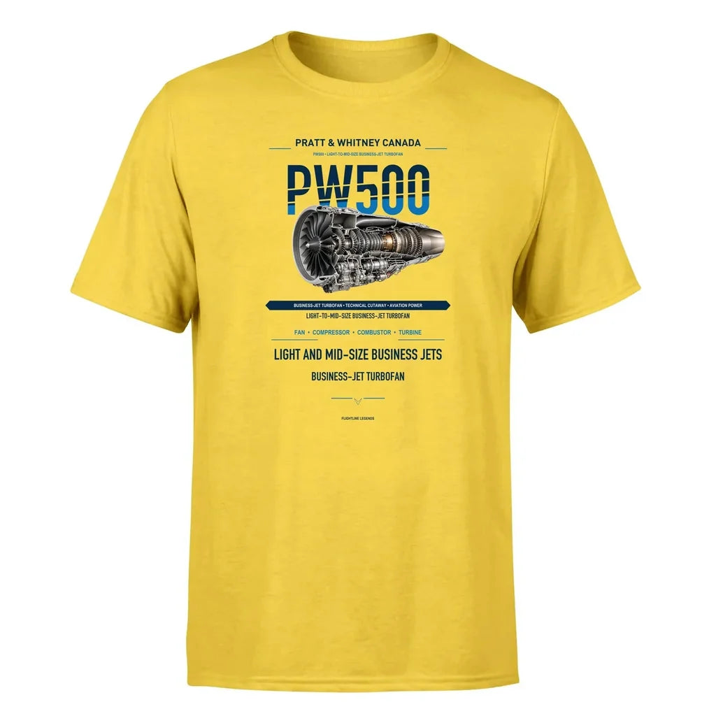 PW500 design on yellow single side
