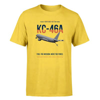 Thumbnail for KC-46A PEGASUS design on yellow double-side t-shirt, single-side print