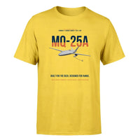 Thumbnail for MQ-25A STINGRAY design on yellow double-side t-shirt, single-side print