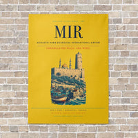 Thumbnail for Monastir Habib Bourguiba International Airport MIR vertical canvas print - no frame - yellow background