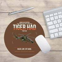 Thumbnail for Airbus Helicopters Tiger HAD design on brown round mouse pad