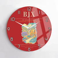 Thumbnail for Aeropuerto Internacional de Guanajuato BJX Wall-Clock No-Frame - Red
